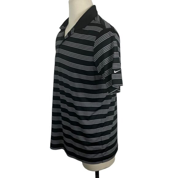 Nike Golf Tour Performance‎ Dri-Fit Striped Polo Large - Picture 4 of 6